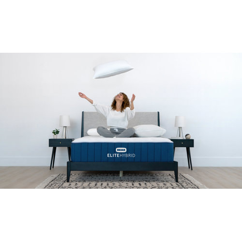 Bear Mattress 14" Elite Hybrid Medium Firm Mattress with 2 Free Pillows